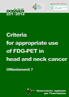 Dossier n. 221/2012 - Criteria for appropriate use of FDG-PET in head and neck cancer. Orientamenti 7