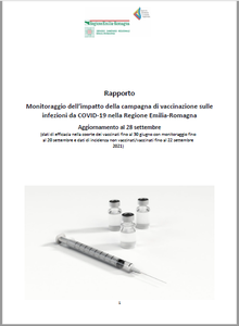 Monitoraggio dell’impatto della campagna di vaccinazione sulle infezioni da COVID-19 nella Regione Emilia-Romagna. Aggiornamento al 28 settembre